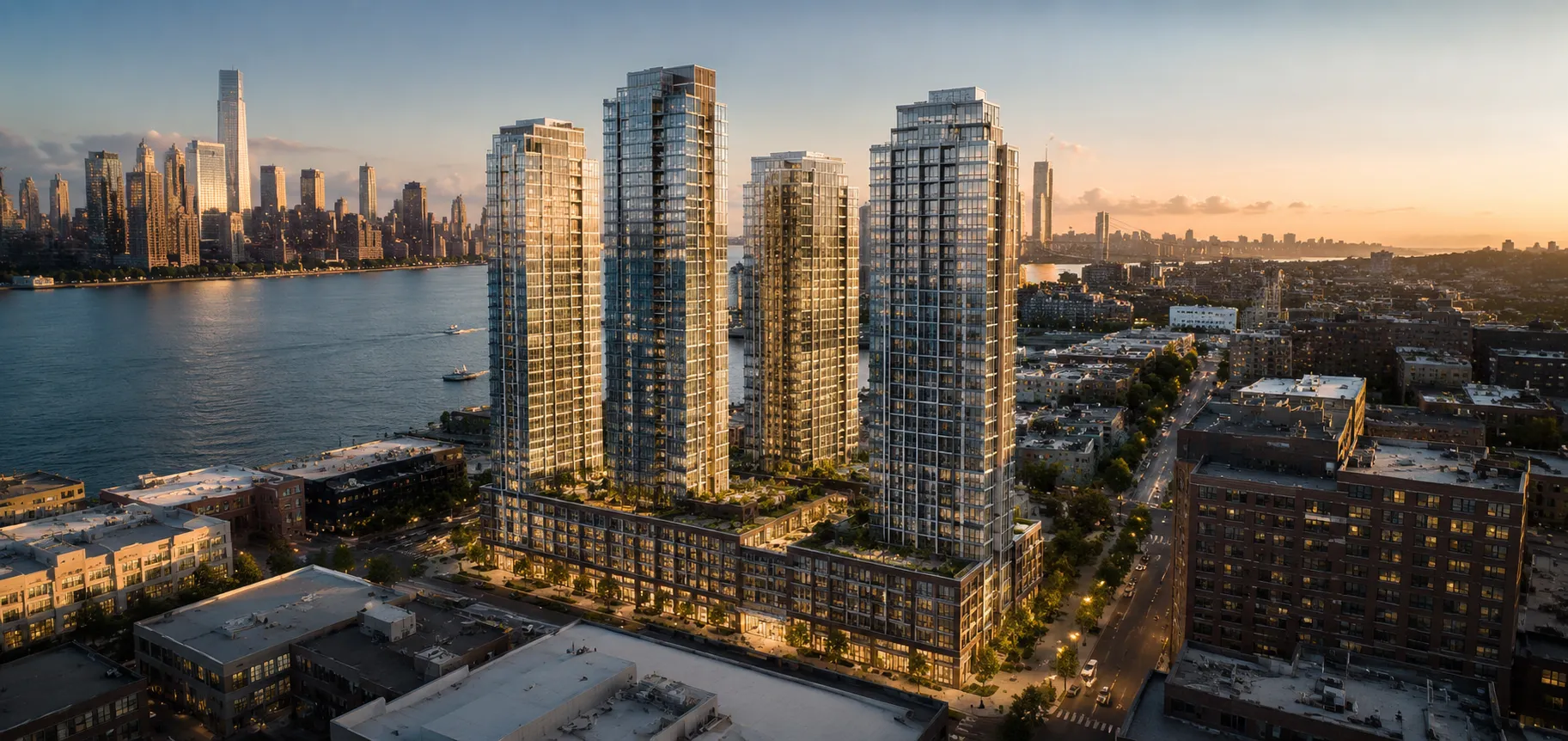 Tribeca the Everett Arial View